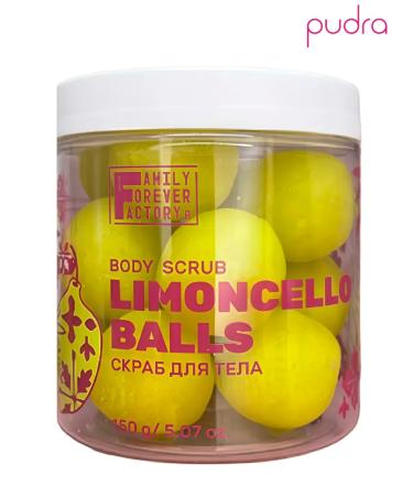 Family Forever Factory Body scrub Limoncello Balls 150 g