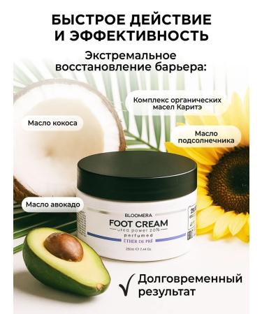 BLOOMERA Moisturizing legs arms heels with urea 20% - Buy Online on GoSupps.com