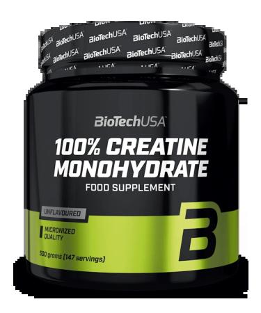 BioTechUSA Creatine Monohydrate 100% Creatine MonohyDrate 500 g - Buy Online on GoSupps.com