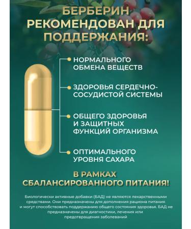 Berberin 500 mg 3 cans of 60 capsules - Buy Online on GoSupps.com