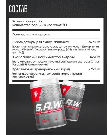 Trec Nutrition SAW Limon Currant 400 g. - Buy Online on GoSupps.com