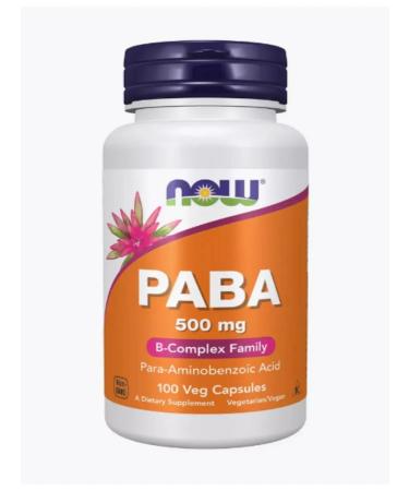 PABA PAMINOBENZOCY PABA 500 mg 100 capsules