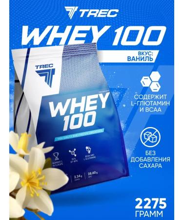 Trec Nutrition Serum protein for the set of Whey 100 Vanil 2275g