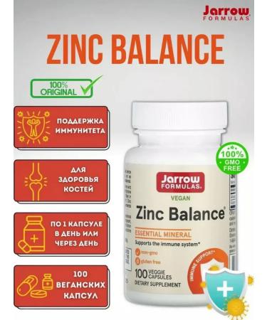 Jarrow Formulas Zinc balance 15 mg ZINC Balance 100 capsules