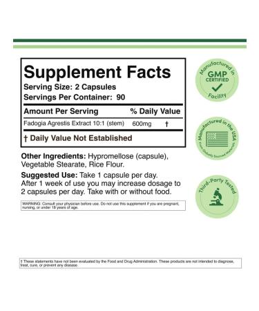 Double Wood Supplements Fadotia Agnnesitas Support for testosterone 600 mg 180 capsules - Buy Online on GoSupps.com