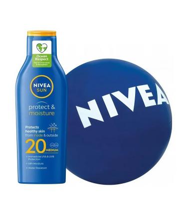 Sunscreen cream Nivea SPF 20 200ML - Buy Online on GoSupps.com