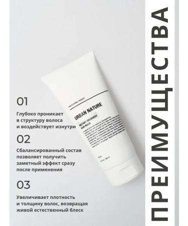 URBAN NATURE Hair mask restoration of dry and brittle - Buy Online on GoSupps.com