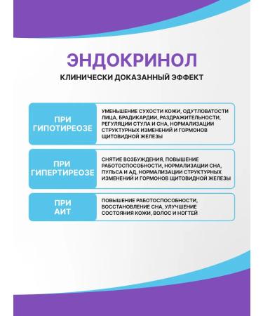 Evalar Endocrinol dietary supplement for the thyroid gland 60 capsules - Buy Online on GoSupps.com