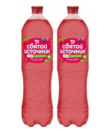 Holy spring A carbonated drink with the taste of forest berries 2 pcs 1.5 liters