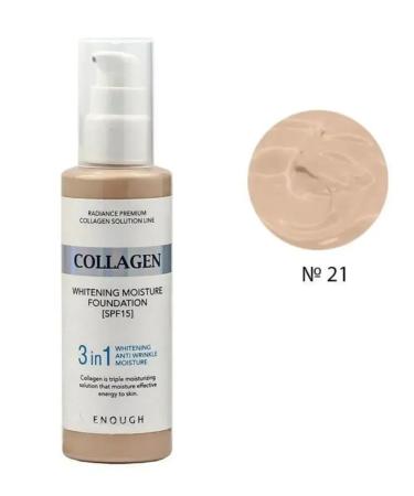 ENOUGH Tonal Cream Collagen Whitening Moisture Foundation Ton - Buy Online on GoSupps.com