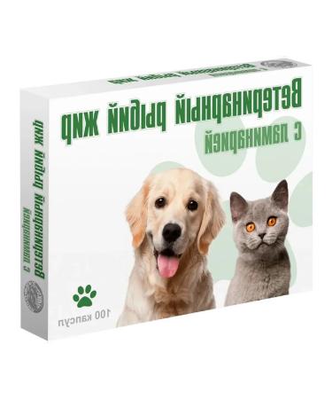 VAKA Fish oil for cats and dogs with kelp in the package of 100 caps - Buy Online on GoSupps.com