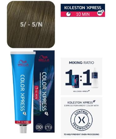 WELLA PROFESSIONALS Color Xpress 5 - 5n Light Brown hair dye 60 ml