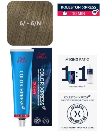 WELLA PROFESSIONALS Color Xpress 6 - 6n Dark Blonde hair dye 60 ml