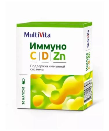 Multivita Immuno with d Zn capsules of 637 mg 30 pcs