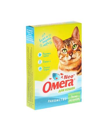 Omega Neo A treat with a cat's mint 90 tab in the unit