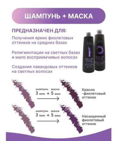 BES Violet Rays tint shampoo 300 ml - Buy Online on GoSupps.com