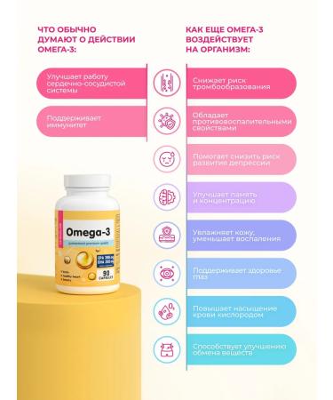 CHIKALAB Omega 3 capsules of fish oil 90 pcs - Buy Online on GoSupps.com
