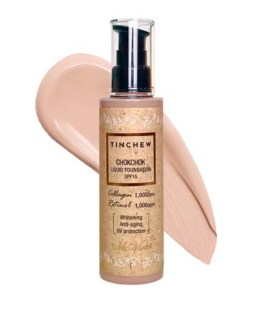 TINCHEW Moisturizing tonal base with collagen tone 21 - Buy Online on GoSupps.com