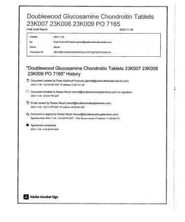 Double Wood Supplements Glucosamine chondroitin Glucosamine Chondroitin 180 tablets - Buy Online on GoSupps.com