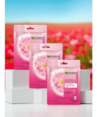 L'Or al Paris Facial face mask Garnier Sakura 3 pcs