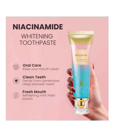 Toothpaste 100 g with niacinamide for bleaching fresh - Buy Online on GoSupps.com