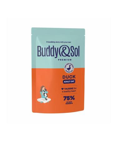 Buddy&Sol Wet food for cats with duck in sauce - 14 pcs x 85 g