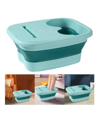 Foot bath massage folding with a green lid
