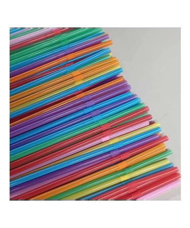 Colored flexible straws for drinks 100 pcs for parties - Buy Online on GoSupps.com