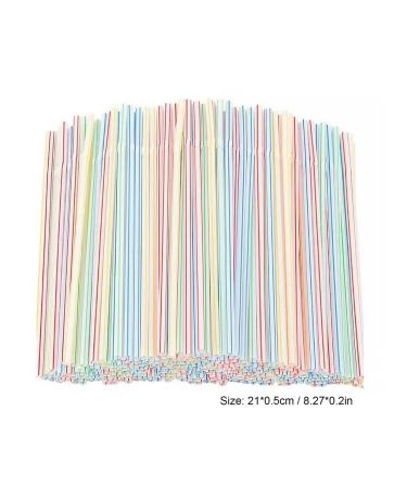Colored flexible plastic tubes for drinks 300 pcs - Buy Online on GoSupps.com
