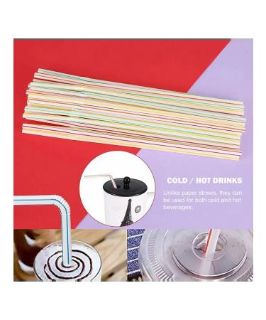 Colored flexible plastic tubes for drinks 300 pcs - Buy Online on GoSupps.com