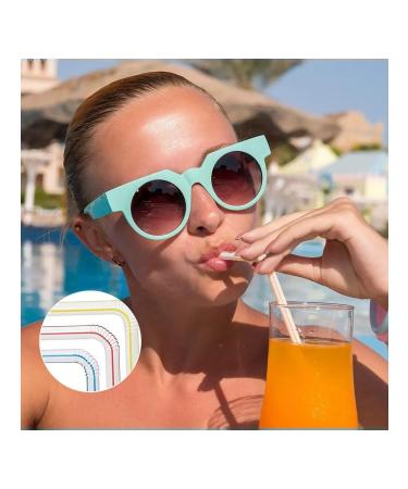 Colored flexible plastic tubes for drinks 300 pcs - Buy Online on GoSupps.com