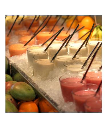 Colored flexible plastic drinks for drinks (250pcs Cher - Buy Online on GoSupps.com