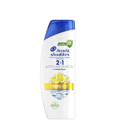 Head & Shoulders Citrus Fresh shampoo for oily hair 2V1 360ml - Buy Online on GoSupps.com