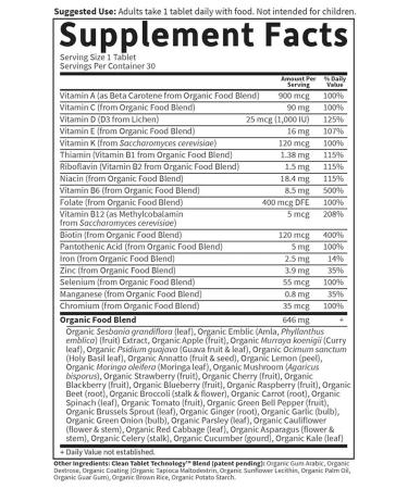 Garden of Life Vitamins for women Women's Once Daily 30 tablets - Buy Online on GoSupps.com