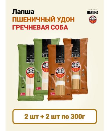 Kaneshiro Lapsha Daruma (DOW 2 pcs + Udon 2 pcs) 4 pcs