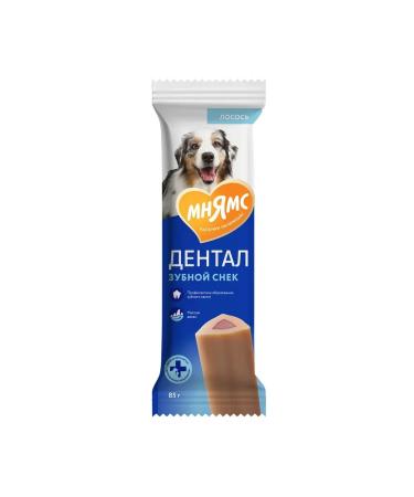 Mnyams Dental's delicacy for dogs "dental snack" with salmon 95g - Buy Online on GoSupps.com