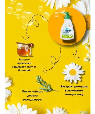 Liquid soap Absolute Antibacterial chamomile 250 ml - Buy Online on GoSupps.com