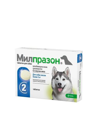 KRKA Milprazon anthelmintic drug for dogs from 5kg