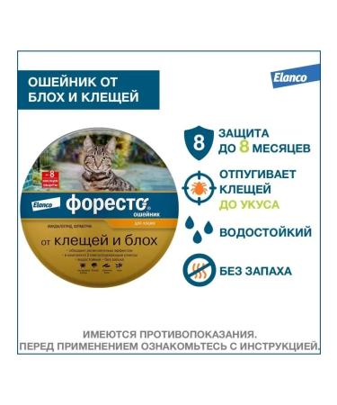 Elanco Foretrae collar from ticks and fleas for cats 38 cm
