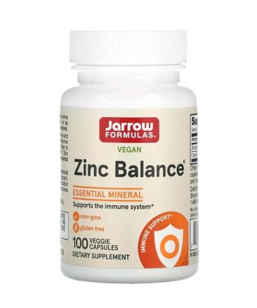 Jarrow Formulas ZINC Balance Vegan additive 100 Reting Capsules
