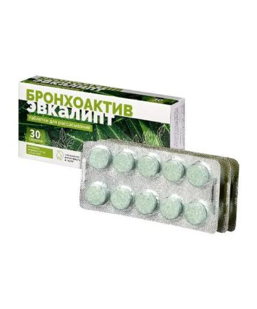 Bronchoactive Eucalyptus 30 tablets 3 pcs - Buy Online on GoSupps.com