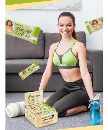 PIN UP LAB Protein bars with a taste of pistachio 16 pcs 40 g - Buy Online on GoSupps.com