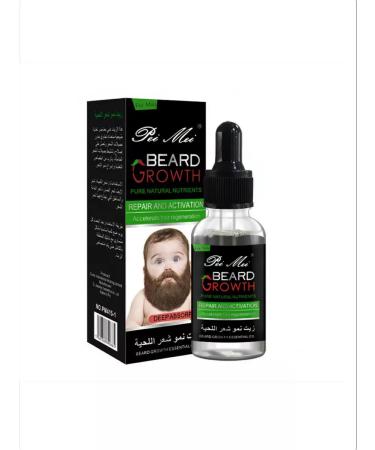 Beard Growth Poster and Beard Growth Oil