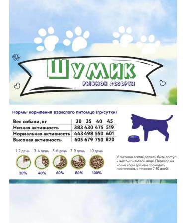 Shumik Dry food for dogs of large breeds fish assorted 10 kg - Buy Online on GoSupps.com