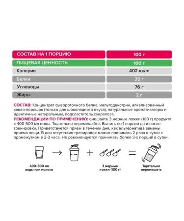 CULT Sport Nutrition Heiner Cult 100% Pure Mass Gainer 1500 g - Buy Online on GoSupps.com