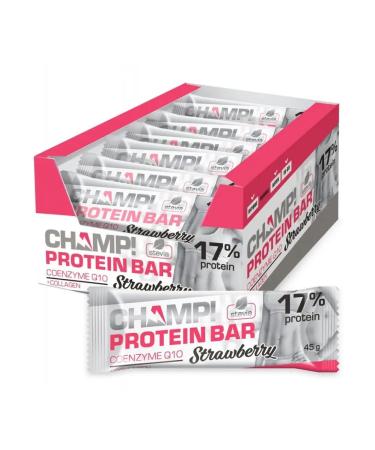 LEOVIT Baton Strawberry protein champ! 18pcs 1UP