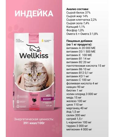 Wellkiss Dry food for fastidious cats 400 grams - Buy Online on GoSupps.com
