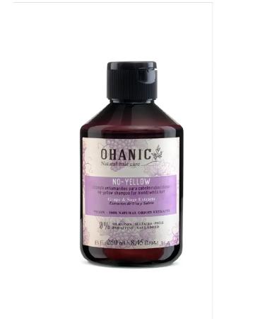OHANIC Shampoo to neutralize yellowness with no - Yellow 250ml