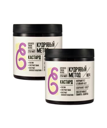 Curly Method Custard Gel "Fixation-Moisturizing" for curly hair (No. 04) 250 ml 2 pcs.