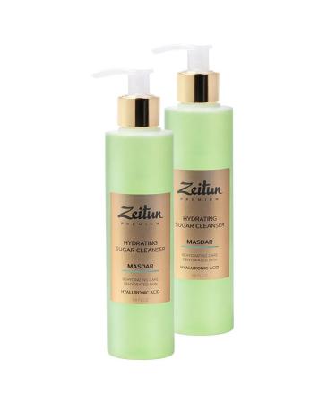 ZEITUN Premium Masdar Sugar Moisturizing Cleansing Gel with Hyaluronic Acid 200ml (2 pcs.)